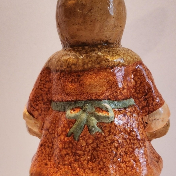 12.75" Vintage Paper Mache Large Mrs. Easter Bunny - Picture 2 of 2